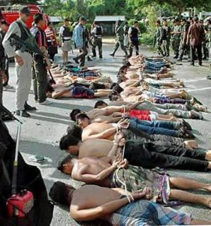 Pengungsi Rohingya yang ditangkap aparat Thailand (islammemo.cc)