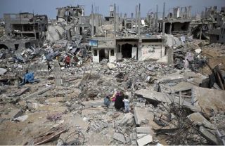 Gaza yang luluh lantak akibat agresi Israel (islammemo.cc)