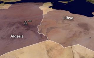Perbatasan Aljazair-Libya (alarabiya.net)