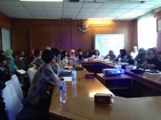 Koordinator FAM Indonesia Wilayah Jabodetabek Efri S. Bahri mengikuti Technical Meeting bersama perwakilan peserta ‘Jakarta Library & Archive Expo’ di  Jakarta, Kamis, (4/11).