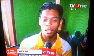Wawan, salah satu korban selamat dari longsor Banjarnegara. (tvone)