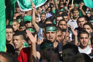 Para pendukunga gerakan perjuangan Hamas di Palestina. (islammemo.cc)