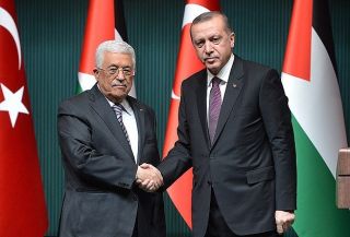Erdogan dan Mahmud Abbas. (Anadolu)