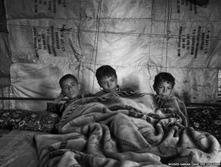 Para pengungsi di musim dingin. (akhbaar24.com)