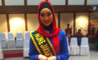 Vina Andhani Muliana, Nona Jakarta 2014. (tribunnews.com)