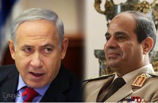 As-Sisi dan koleganya,PM Israel, Benyamin Netanyahu. (islammemo.cc)