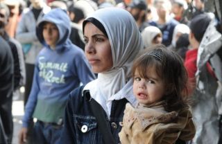 Pengungsi Palestina di Kamp Pengungsian Yarmuk, Suriah. (felesteen.ps)