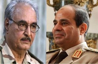 As-Sisi dan militer Libya, Hefter. (islammemo.cc)