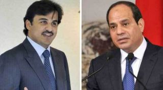 Emir Qatar dan Abdul Fatah As-Sisi (islammemo.cc)
