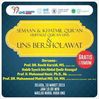 Seminar Alquran dan Sains UNS. (IST)