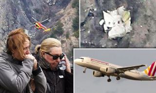 Pesawat Germanwings yang diduga sengaja dijatuhkan kopilotnya (express.co.uk)
