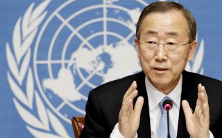 Sekjen Persatuan Bangsa-Bangsa (PBB) Ban Ki Moon. (telegraph.co.uk)
