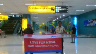 Tim Kemanusiaan PKPU yang akan diberangkatkan ke Nepal (kis/pkpu)