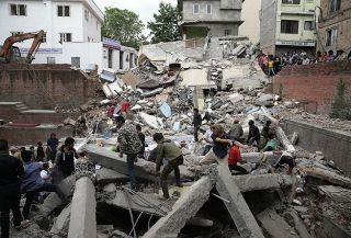 Gempa yang meluluh-lantakkan sebagian wilayah Nepal (www.aa.com.tr)
