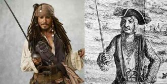 Karakter Jack Sparrow asli dan Pirates of the Caribbean. (Islam Story)