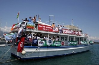 Konvoi Freedom Flotilla 3 yang bertolak dari pelabuhan di Eropa. (felesteen.ps)