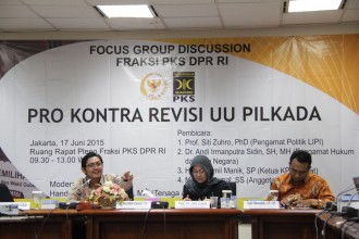 Focus Group Discussion (FGD) Fraksi Partai Keadilan Sejahtera (PKS), di ruang Pleno Fraksi PKS DPR, Kompleks Parlemen Senayan, Jakarta (17/6). (IST)