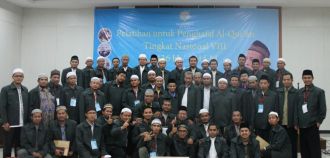 Para peserta Mukhayyam Quran Nasional yang telah berhasil menyelesaikan hafalan 30 Juz.  (Badr)