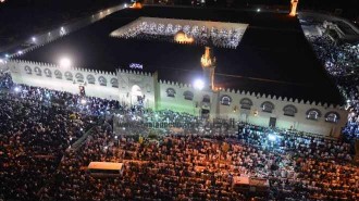 Shalat tarawih di masjid Amru bin Ash. (elwatannews.com)