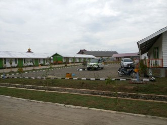 Integrated Community Shelter/ICS  yang dibangun Aksi Cepat Tanggap (ACT) di Desa Blang Adoe, Kecamatan Kuta Makmur, Aceh Utara.  (ACTNews)