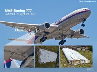 Puing yang ditemukan adalah bagian dari sayap pesawat (CNN/AirLive.net)