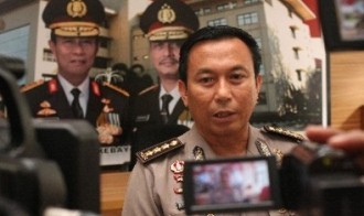 Humas Polri Kombes Agus Rianto saat memberikan siaran pers terkait kasus Tolikara.  (republika.co.id)