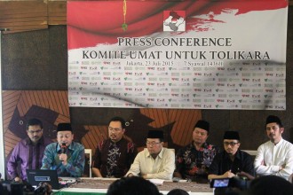 Konferensi pers Komite Umat untuk Tolikara, di Jakarta Kamis (23/7). (IST)