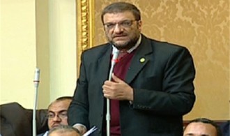 Naser Hafe di parlemen Mesir. (el-balad.com)