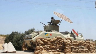 Tentara Mesir menjaga keamanan di Sinai Mesir. (alresalah.net)