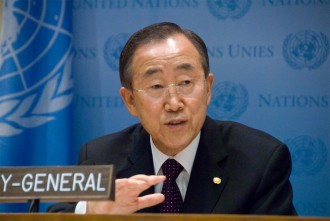 Sekjend PBB, Ban Ki Moon. (felesteen.ps)