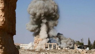 Kuil Ba'al Shamin di Suriah yang dihancurkan tentara ISIS (bbc.co.id)