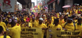 Aksi unjuk rasa Bersih 4.0 (themalaysiantimes.com)