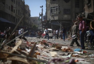 Akibat serangan udara rezim Bashar Al-Assad (Anadolu Agency)