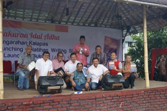 Tasyakuran dan Launching buku 'Suatu Subuh di Sukamiskin'. (LNA/dakwatuna)