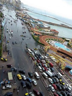 Alexandria tergenang banjir (islammemo.cc)
