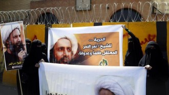 Demonstrasi menuntut kebebasan Al-Nimr beberapa waktu lalu. (anadolu)