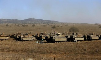 Tank Israel telah bersiap di wilayah Suriah. (aljazeera)
