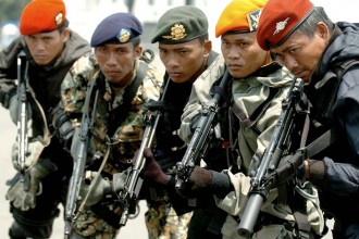 Ilustrasi - Prajurit militer Indonesia dari berbagai kesatuan. (blogspot.com)