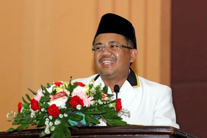 Presiden PKS Sohibul Iman dalam sambutan pembukaan Rakornas PKS di Hotel Bumi Wiyata, Depok, Jawa Barat, Selasa (12/1/2016). (ist)