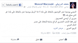 Kritikan kepada As-Sisi di laman media sosialnya (islammemo.cc)