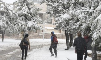 Badai salju menerjang Libanon. (aljazeera)