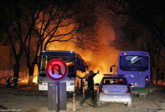 Bom meledak di jantung ibukota Turki, Ankara. (alriyadh.com)
