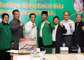 Silaturahim pengurus PKS ke pengurus PPP DKI Jakarta, Senin (15.2.2016).  (humas)