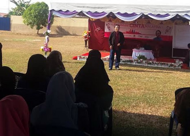 Roadshow Cinta Malaysia dengan topik seputar nikah yang diselenggarakan oleh Forum Komunikasi Muslimah Indonesia di Malaysia (FOKMA) daerah Perak, tanggal 3 dan 4 April 2016. (YY Farikha)