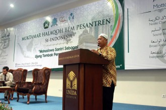 Muktamar Halaqoh BEM Pesantren se-Indonesia di Universitas Darussalam Gontor, Ponorogo, Jawa Timur, tanggal 29 April hingga 1 Mei 2016. (Usamah Rahman)