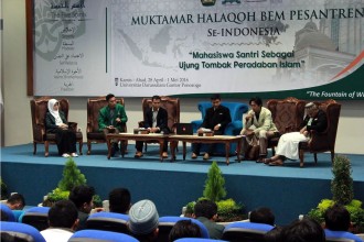 Muktamar Halaqoh BEM Pesantren se-Indonesia di Universitas Darussalam Gontor, Ponorogo, Jawa Timur, tanggal 29 April hingga 1 Mei 2016. (Usamah Rahman)