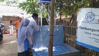 Peresmian Program Berbagi Air  di Kampung Kedung Bolang RT 3 RW 1 Desa Muara Kabupaten Tangerang. Ahad (24/7/2016). (Eka/Putri/PKPU)