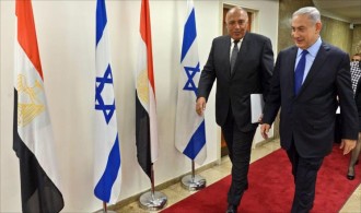 Sameh Shoukry dan Benjamin Netanyahu (aljazeera.net)