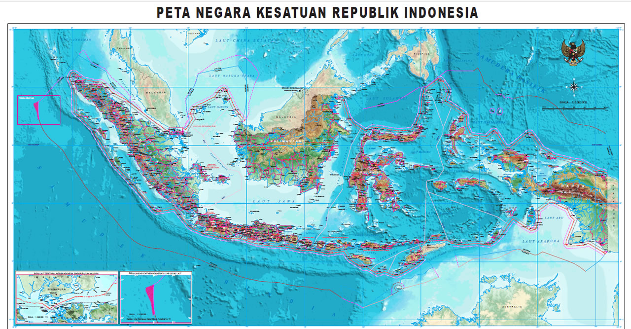 Beginilah Bentuk Peta Terbaru Indonesia - dakwatuna.com